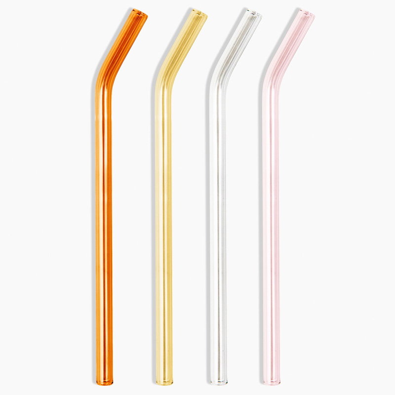 Prepology 18-Pc Reusable Regular & Smoothie Glass Straws 