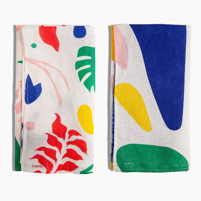 Linen Tea Towel Set - LA Original